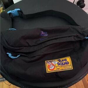 Nike Tune Squad Black and Blue Belt Bag
